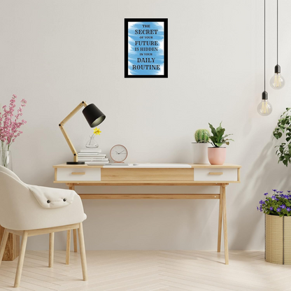"Daily Routine Wisdom" Inspirational Quote 8x12 Photo Frame