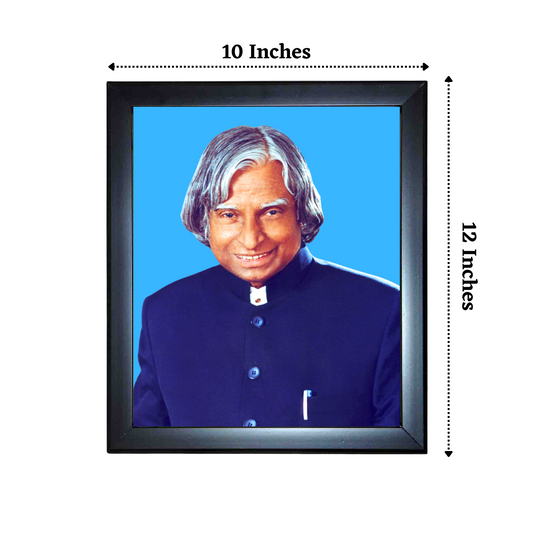 "Dr.A.P.J. Abdul Kalam" 10x12 Inches Glassy Finish Photo Frame – Iconic Wall Decor for Home & Office