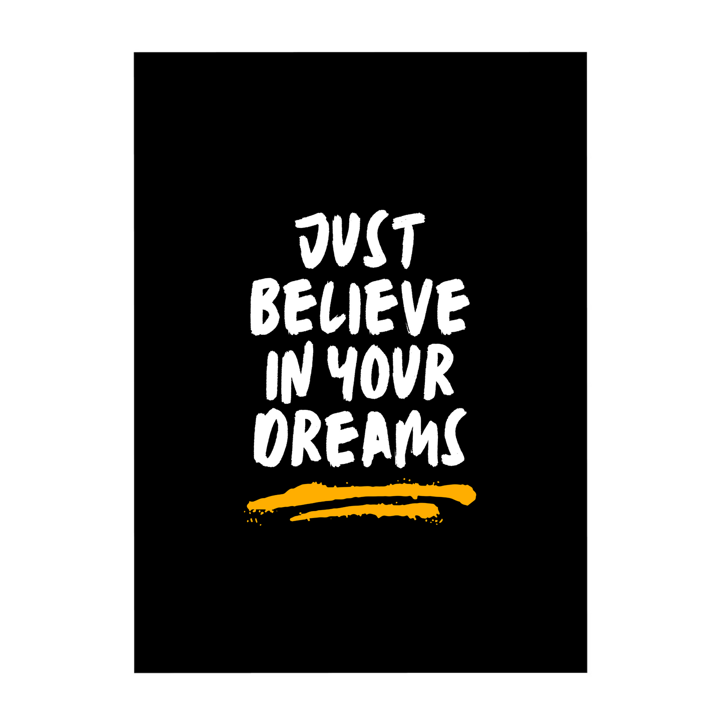 'Just Believe in Your Dreams' 8x12 Inches Matte Finish Inspirational Quote Photo Frame