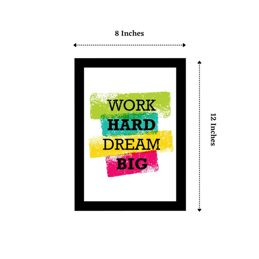 "Dream Big" 8x12 Matte Finish Inspirational Photo Frame