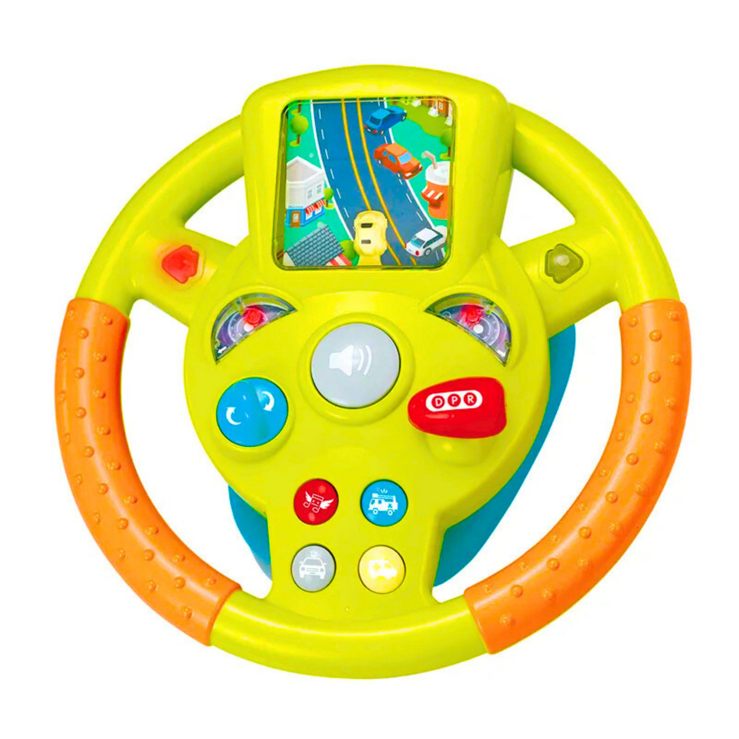 Driving Steering Wheel Toy with Music, Lights & Car Sounds