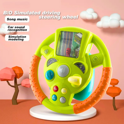 Driving Steering Wheel Toy with Music, Lights & Car Sounds