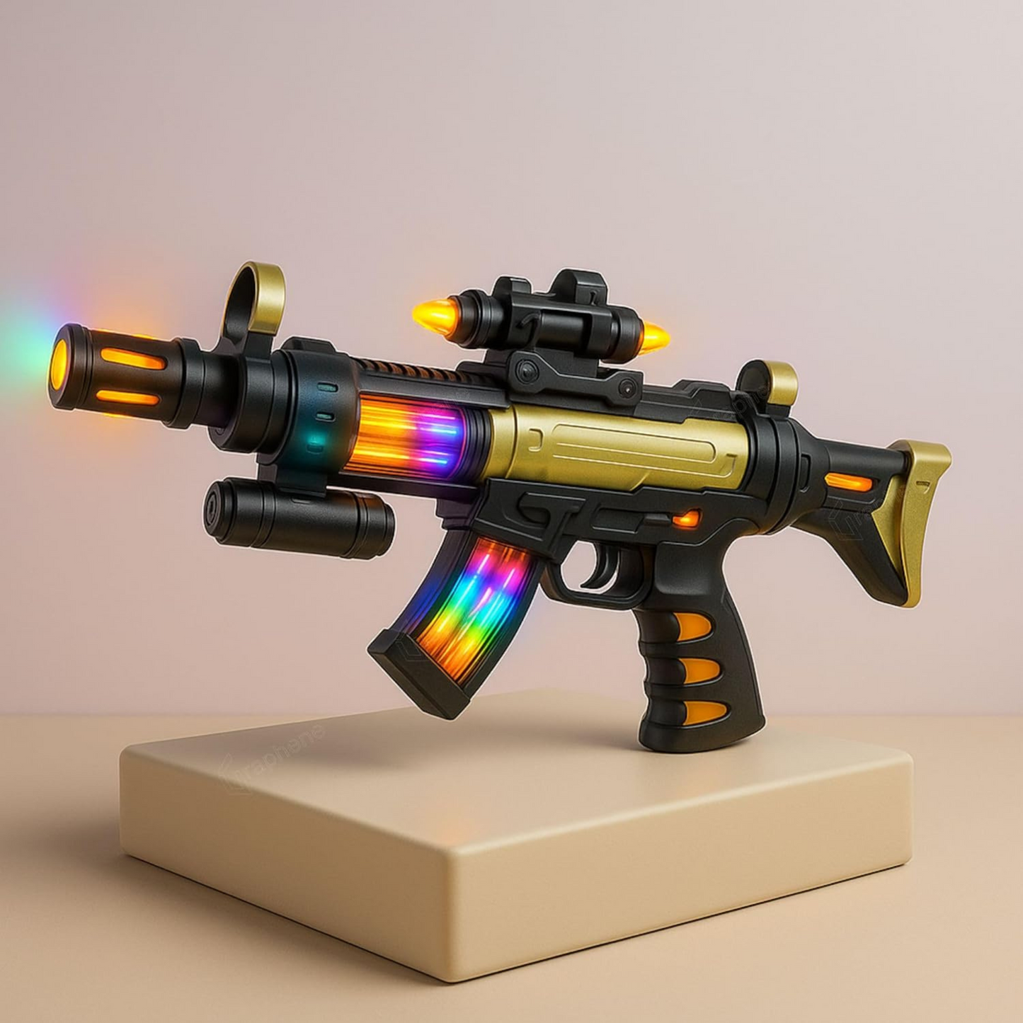 Electric Toy Gun with Vibration, Lights & Sound