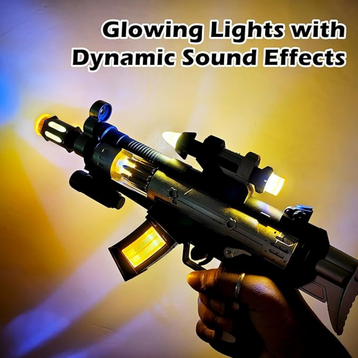 Electric Toy Gun with Vibration, Lights & Sound