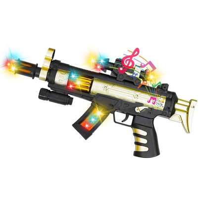 Electric Toy Gun with Vibration, Lights & Sound