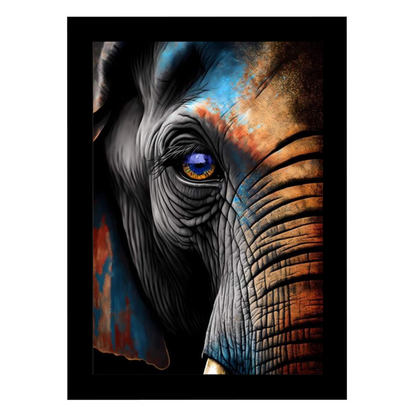 Elephant Art 12x18 Glassy Finish Photo Frame