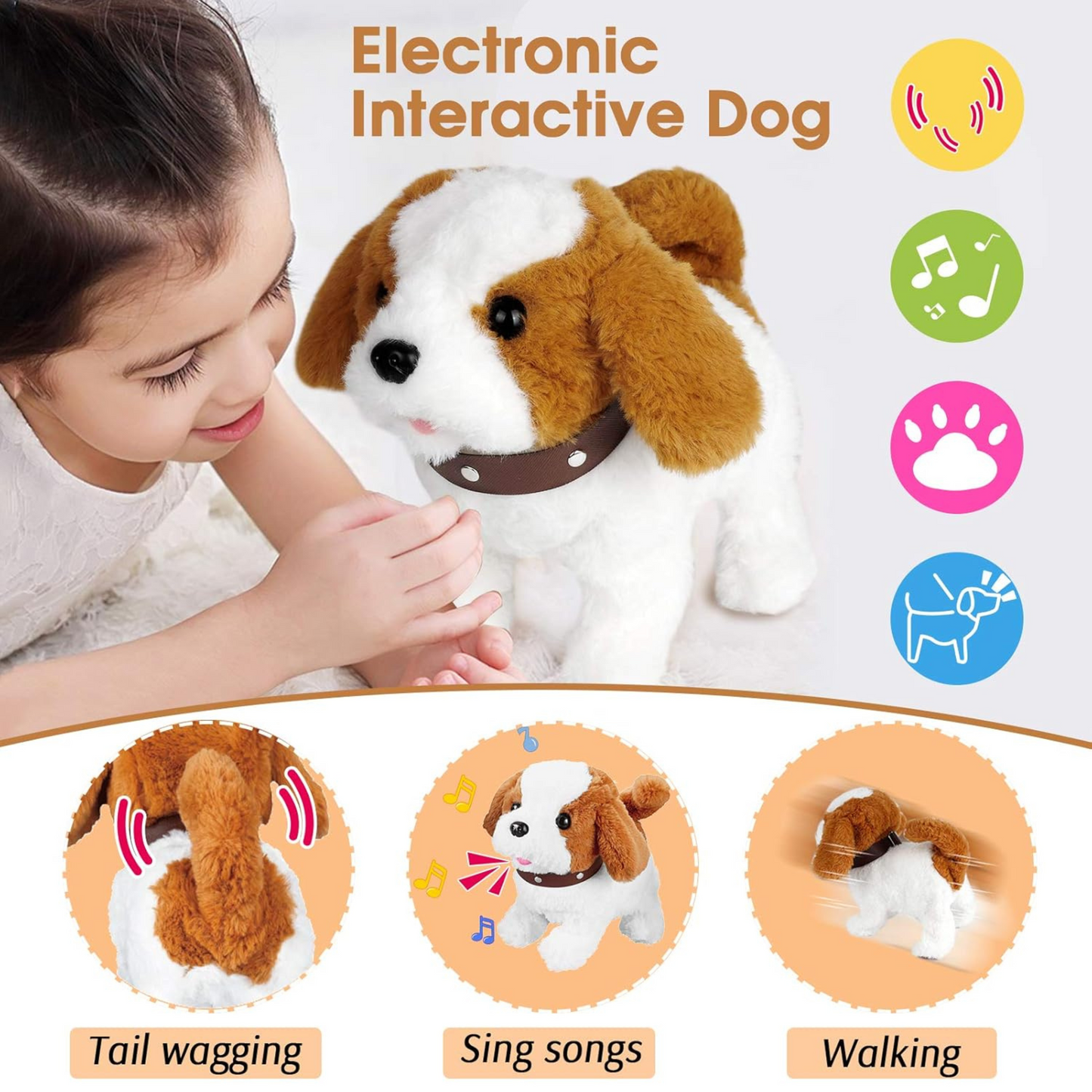 Flipping Electronic Puppy Toy for Kids