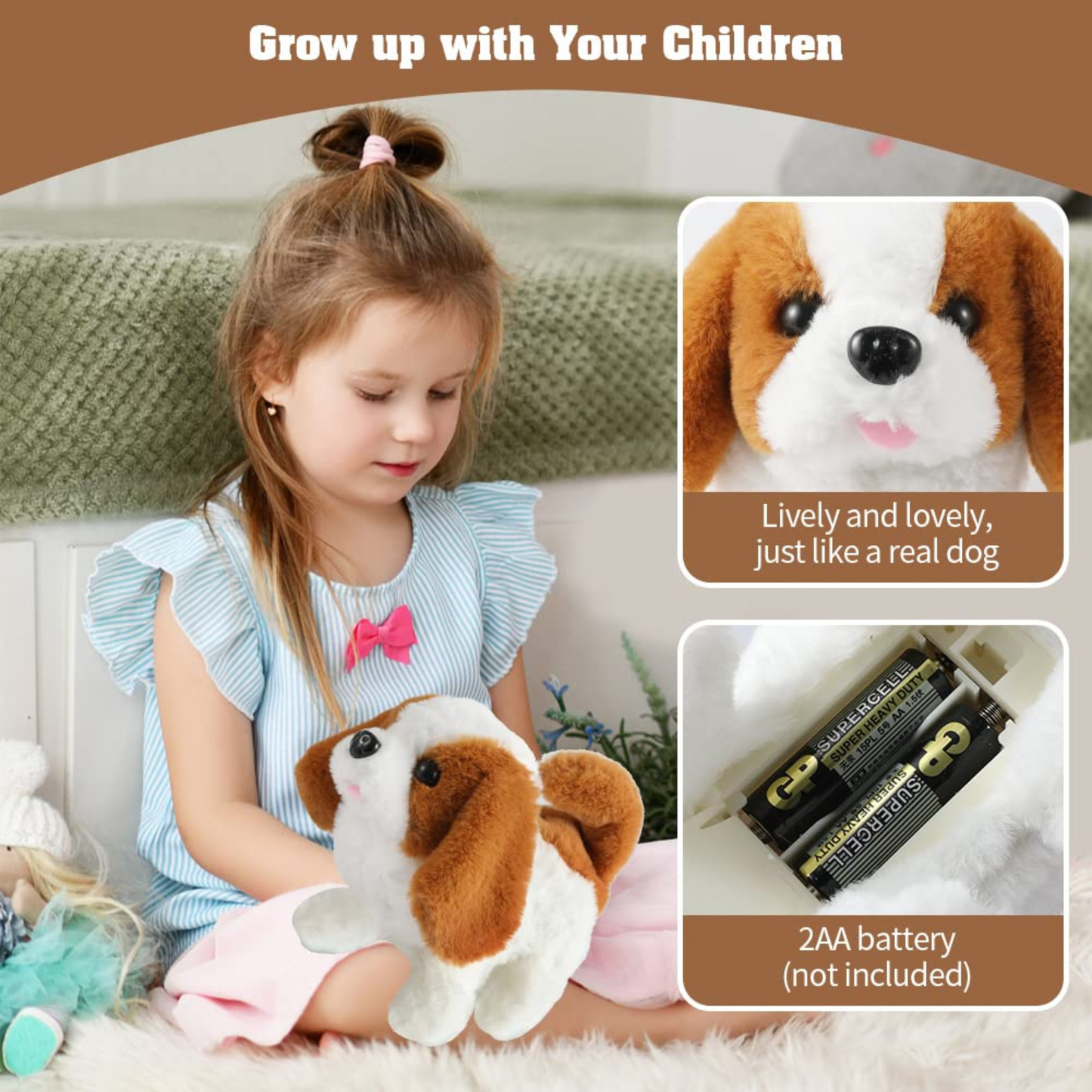 Flipping Electronic Puppy Toy for Kids