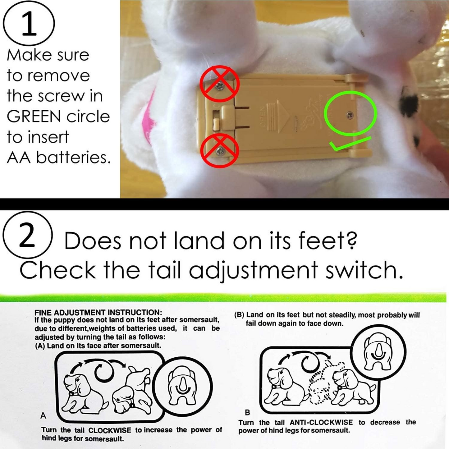 Flipping Electronic Puppy Toy for Kids