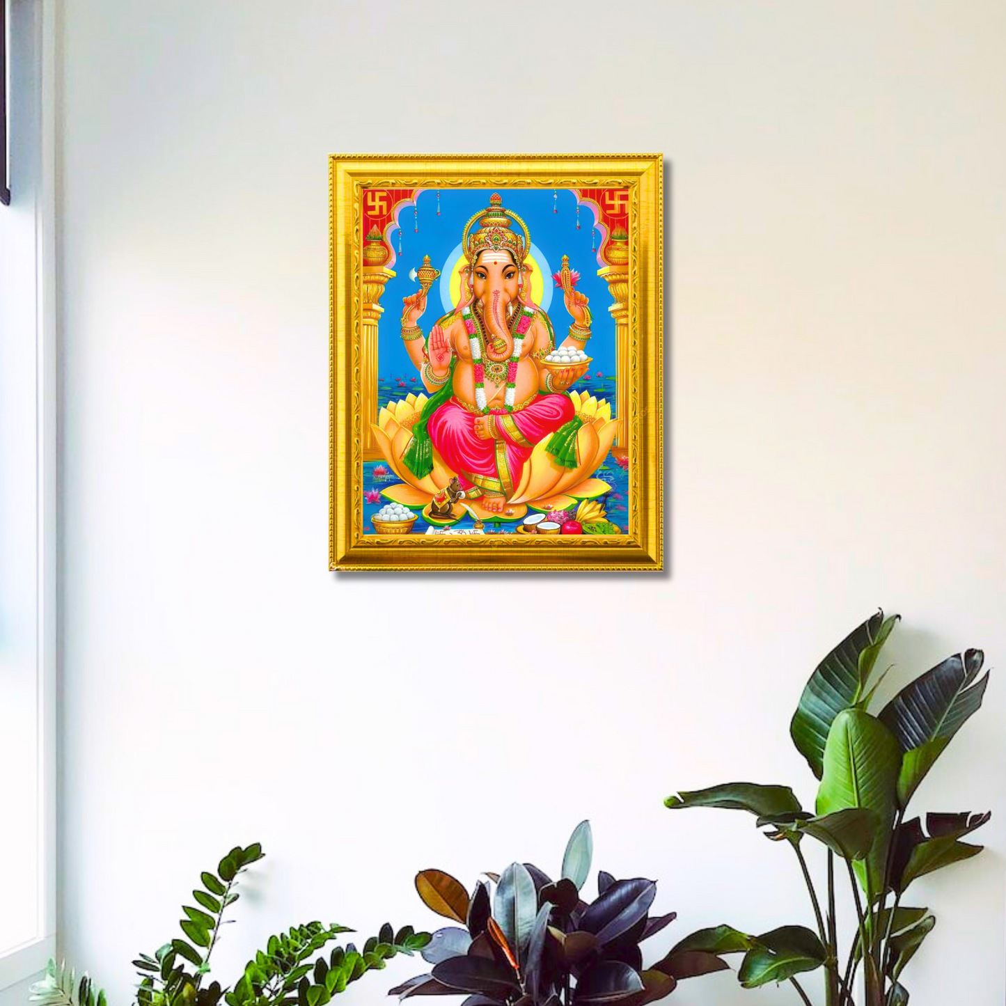 Ganesha 10x12 Inches Glassy Finish Photo Frame