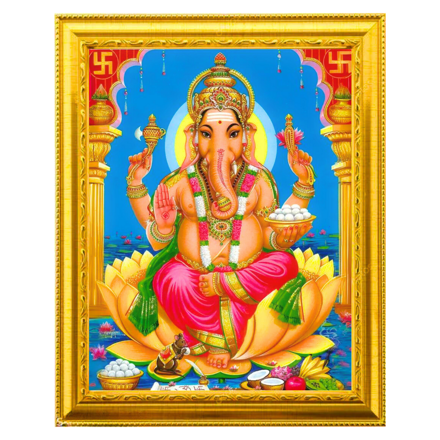 Ganesha 10x12 Inches Glassy Finish Photo Frame – DreaMee