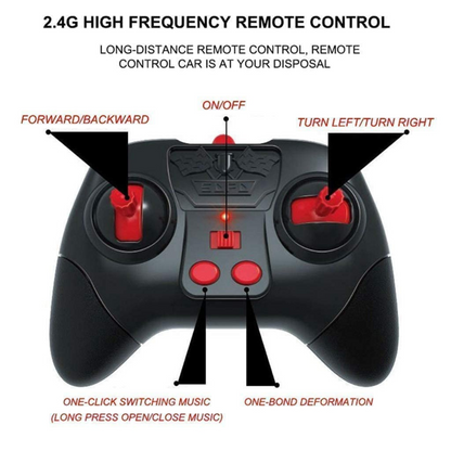 Gesture Sensing RC Stunt Car – 360° Rotating Off-Road Remote Control Toy with Dual Control Mode, Lights & Music