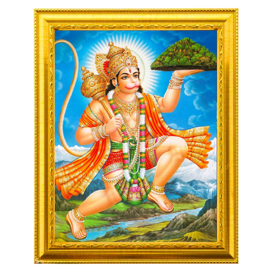 "Hanuman" 10x12 Inches Glassy Finish Photo Frame