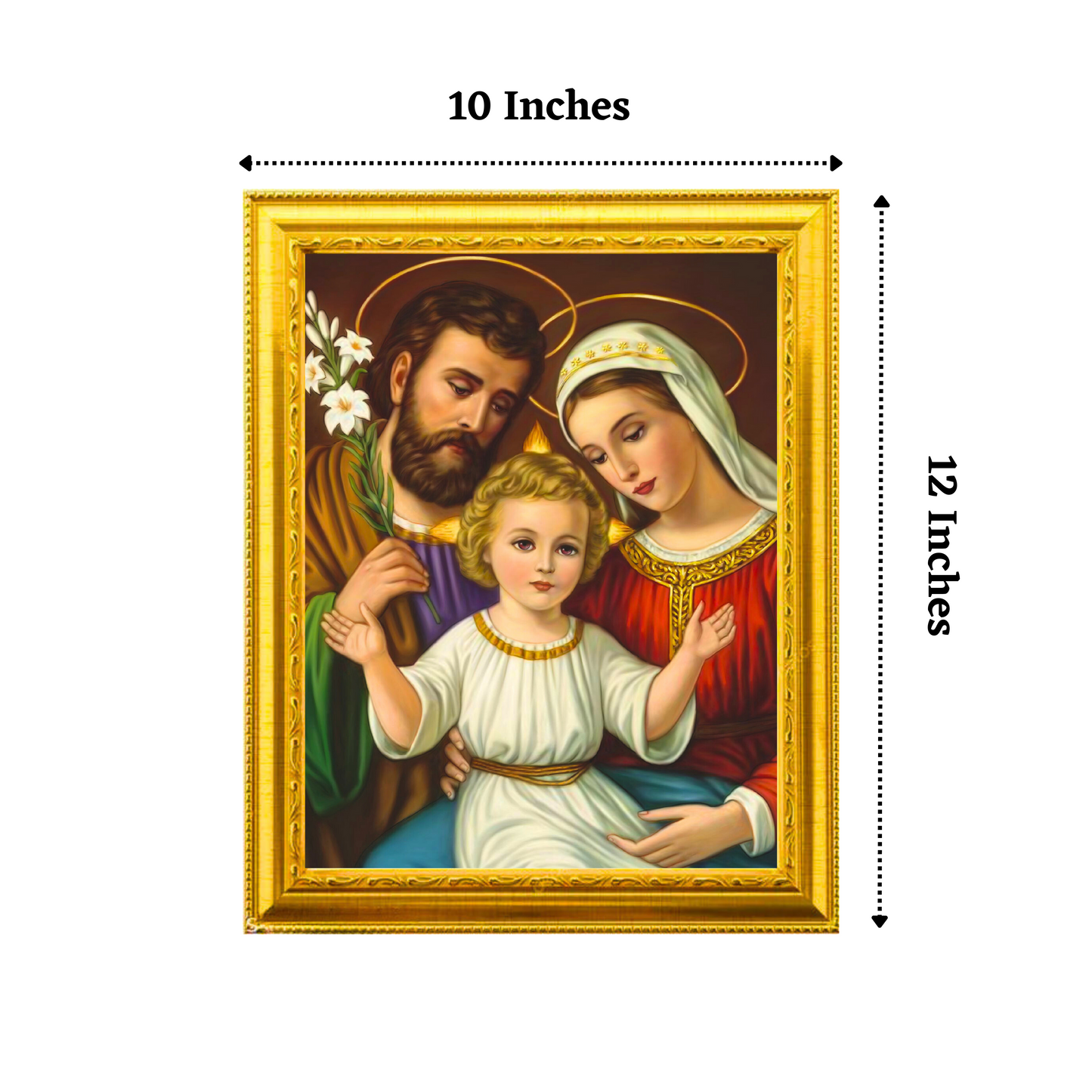 Holy Family Jesus 10x12 Glassy Finish Photo Frame