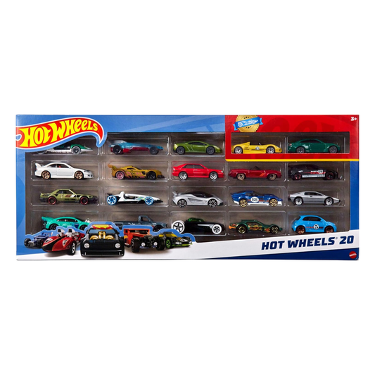 Hot Wheels 20-Car Gift Pack – Die-Cast Toy Cars for Kids