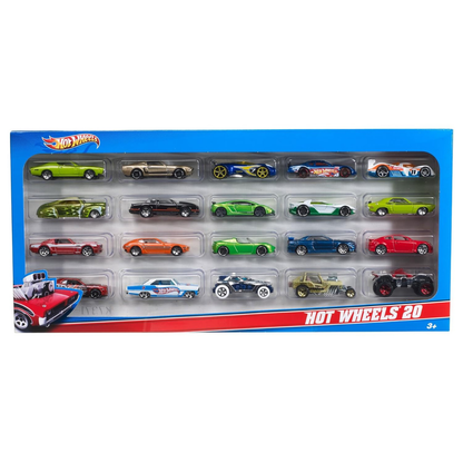 Hot Wheels 20-Car Gift Pack – Die-Cast Toy Cars for Kids