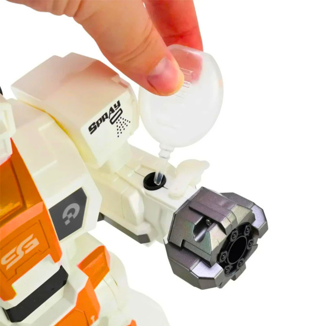 Intelligent Remote Control Robot Toy with Spray, Lights & Sound | Multi-Function RC Robot with Shooting Action for Kids 3+ Years