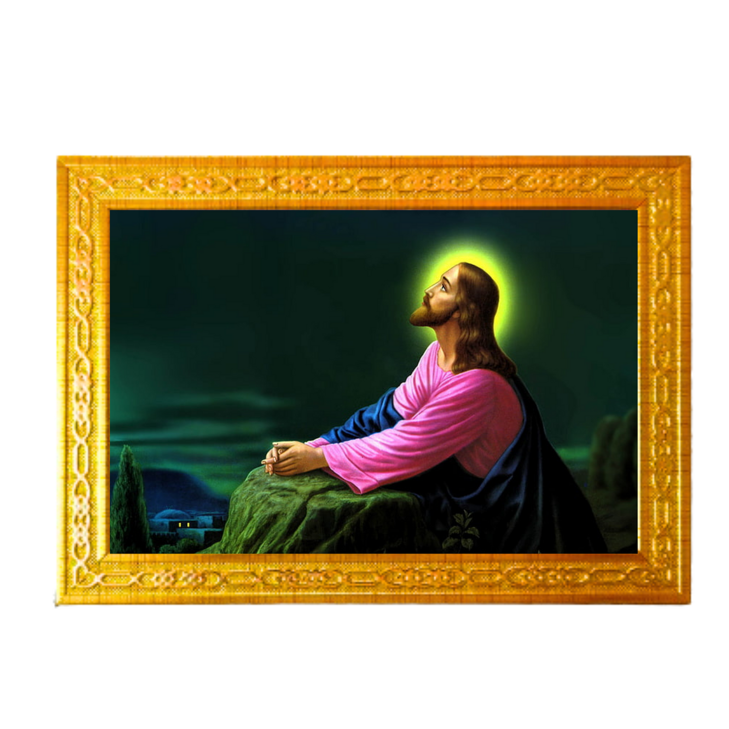 Jesus Christ 4X6 Inches Glassy Finish Photo Frame