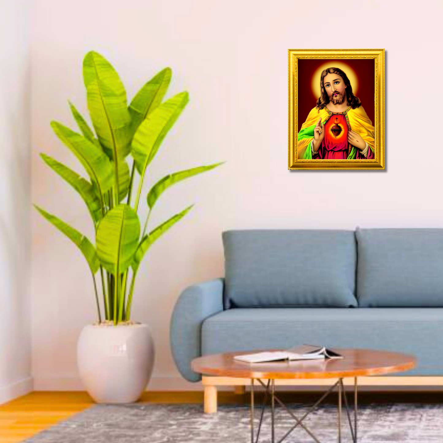 "Jesus Iruthaya" 10x12 Inches Glassy Finish Photo Frame