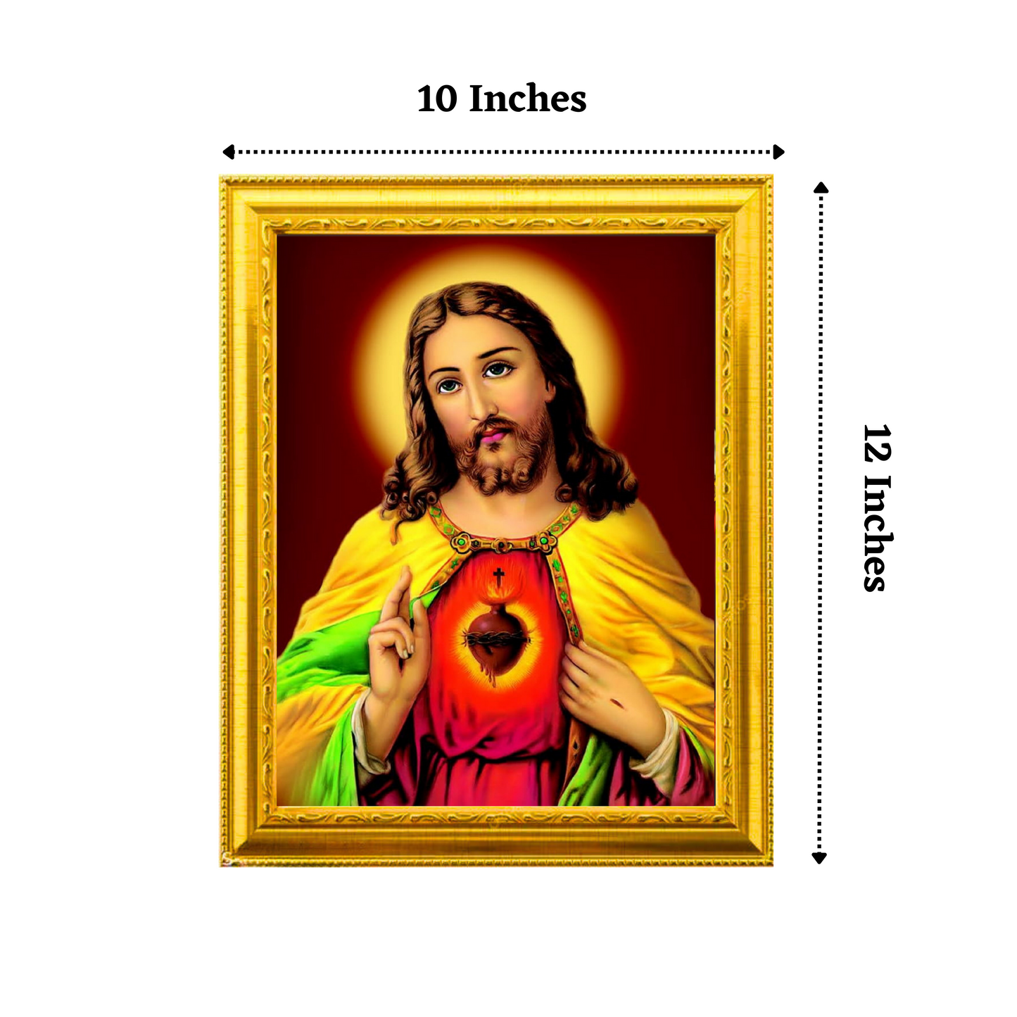 "Jesus Iruthaya" 10x12 Inches Glassy Finish Photo Frame