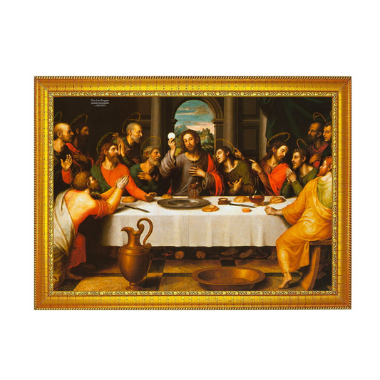 Jesus Last Supper 12x8 Glassy Finish Photo Frame