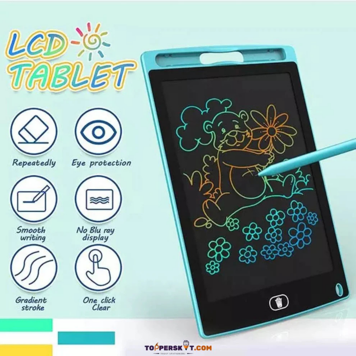 LCD Writing Tablet for Kids – 8.5 Inch Colorful Screen with Stylus