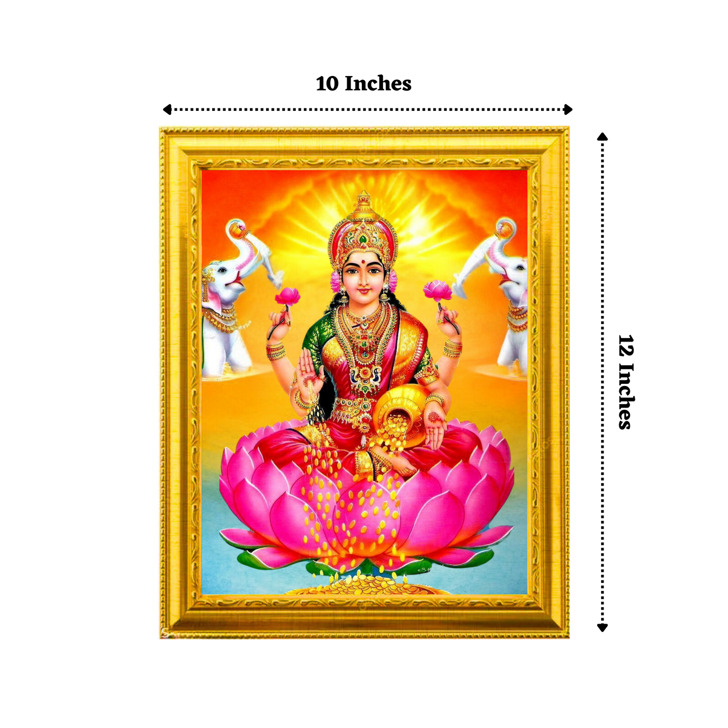 "Lakshmi Devi" 10x12 Inches Glassy Finish Photo Frame