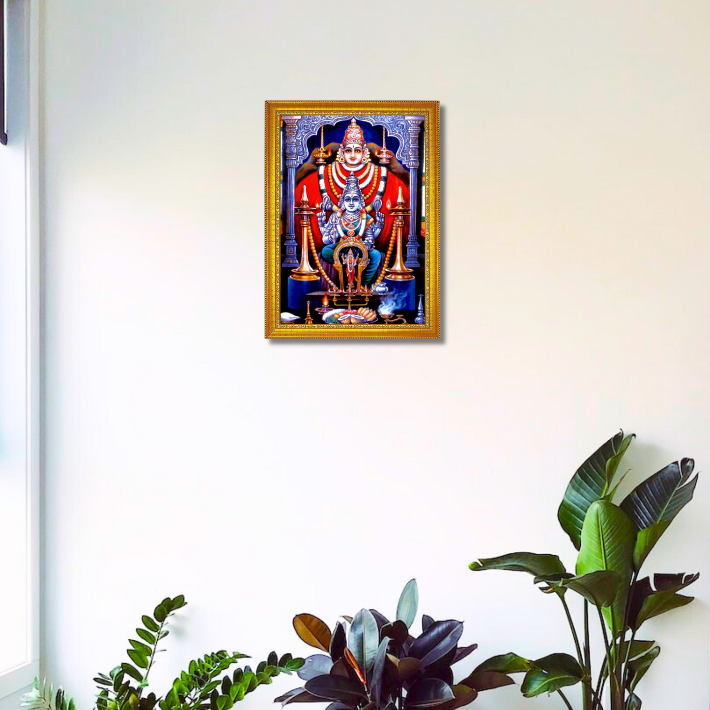 "Mandaikadu Bhagavathy Amman" 8X12 Inches Glassy Finish Photo Frame