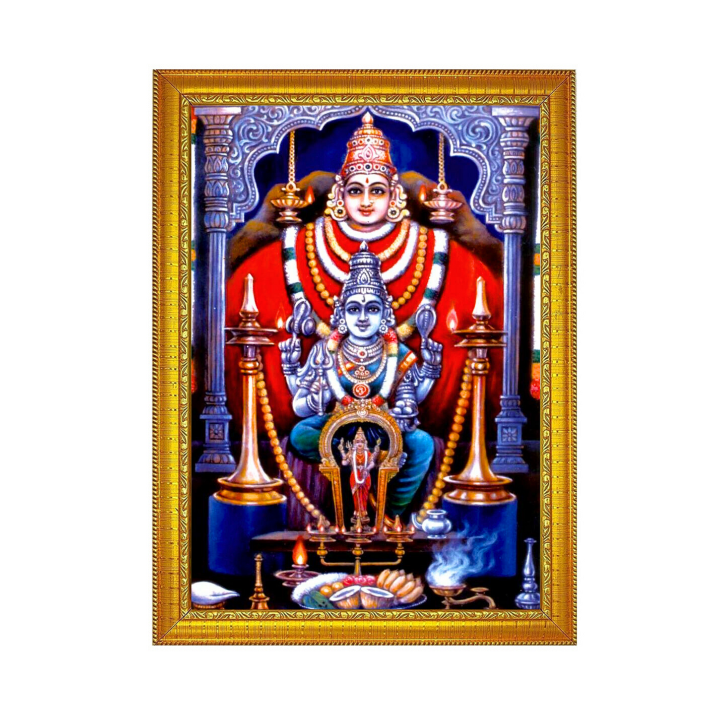 "Mandaikadu Bhagavathy Amman" 8X12 Inches Glassy Finish Photo Frame