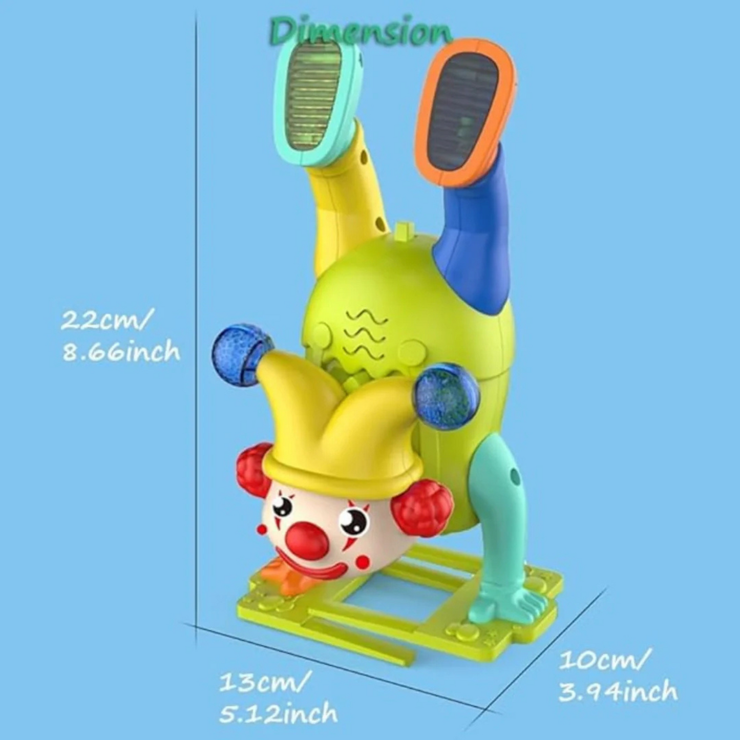 Musical Upside Down Clown Toy for Kids