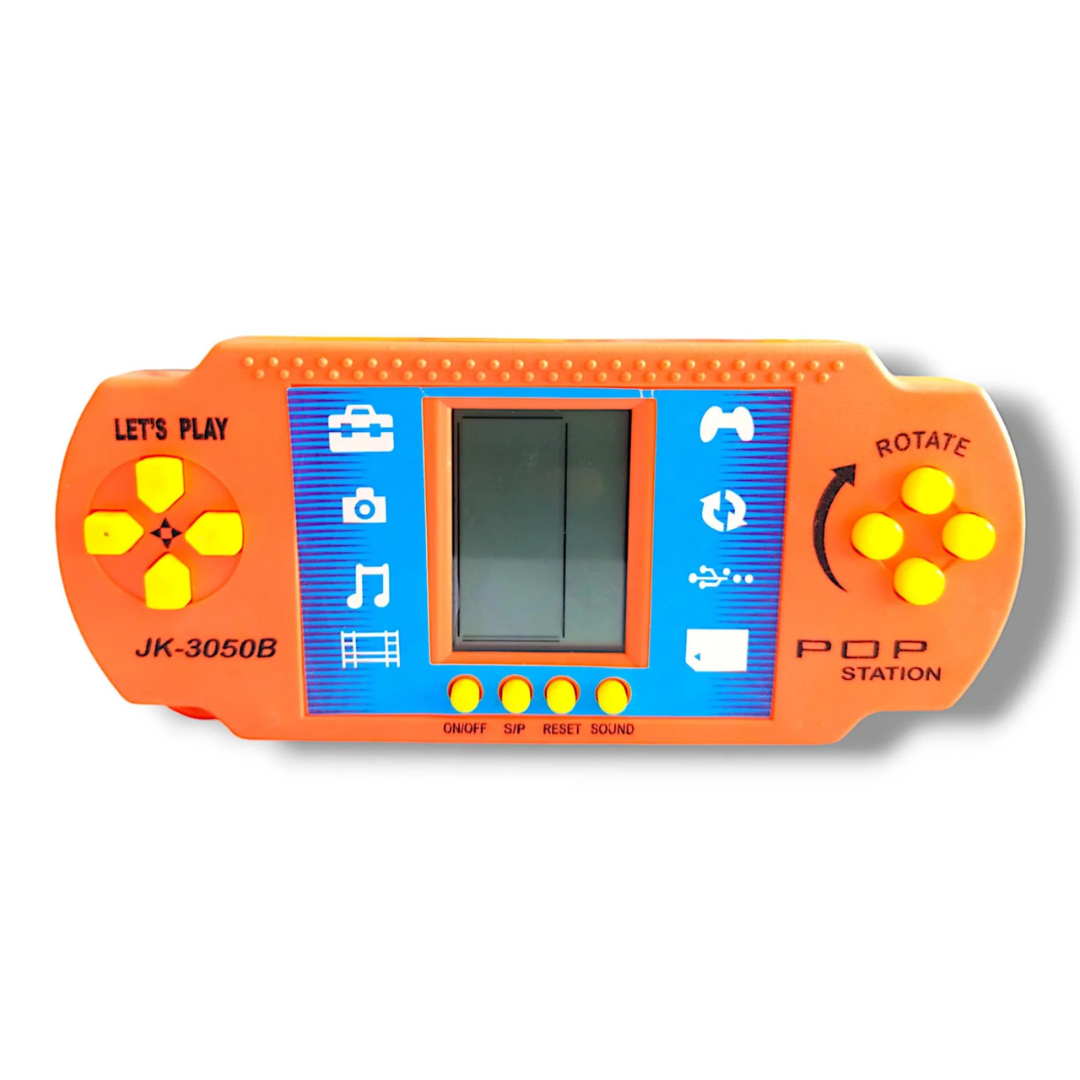 POP Station Handheld Video Game Console – Classic Retro Brick Game for Kids