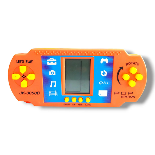 POP Station Handheld Video Game Console – Classic Retro Brick Game for Kids
