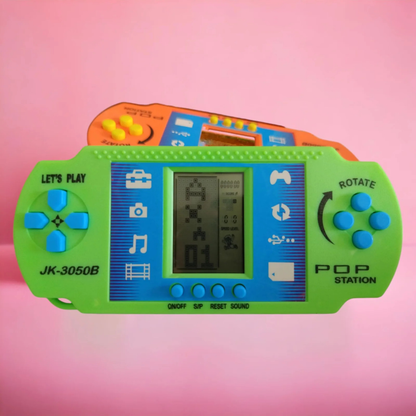 POP Station Handheld Video Game Console – Classic Retro Brick Game for Kids