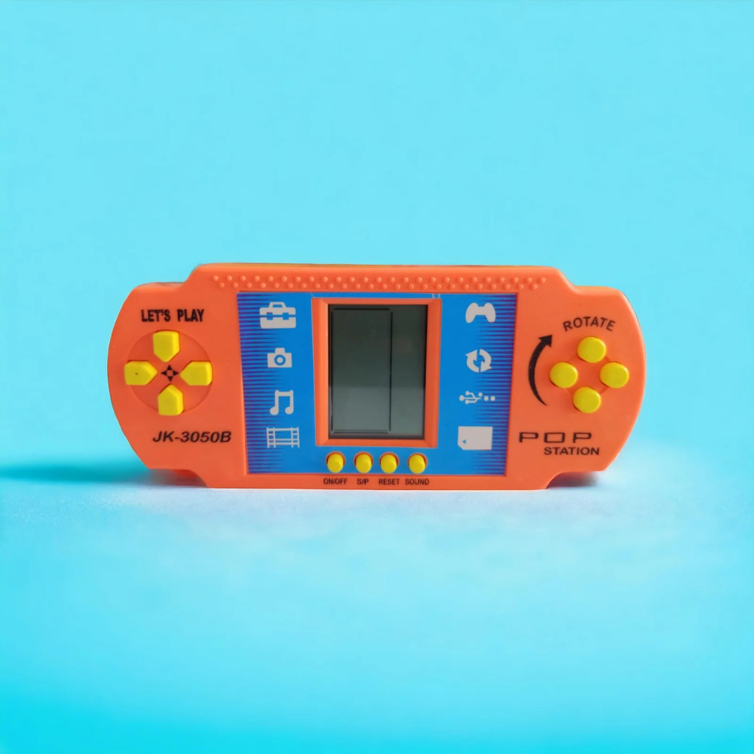 POP Station Handheld Video Game Console – Classic Retro Brick Game for Kids