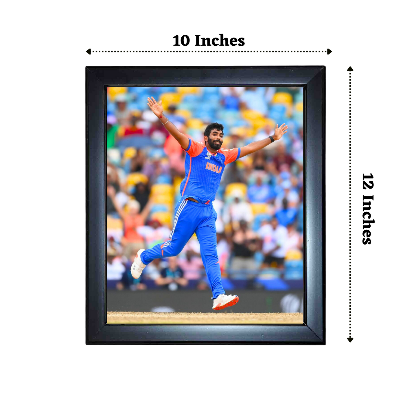 "Player of the tournament Bumrah" 10X12 Inches Glassy Finish Photo Frame