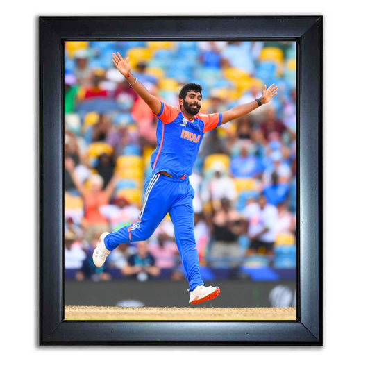 "Player of the tournament Bumrah" 10X12 Inches Glassy Finish Photo Frame