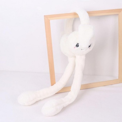 Premium Cute Bunny Earmuffs with Plush Moving Ears