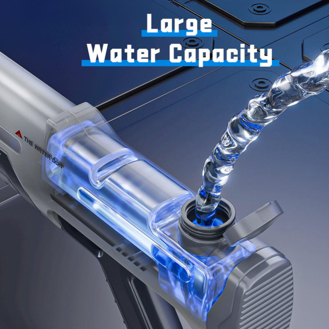 Rechargeable Electric Water Gun with Automatic Suction & Burst Mode | Long Range High Pressure Water Blaster Toy for Kids & Adults