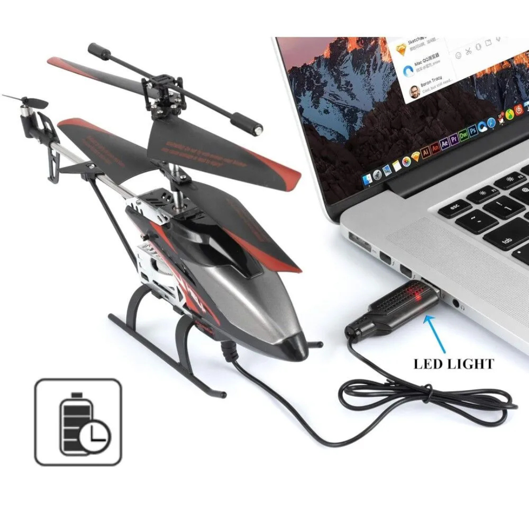 Remote Control Helicopter 3.0 – 2.4GHz RC Toy with Gyro Balance & 7-Color LED Lights
