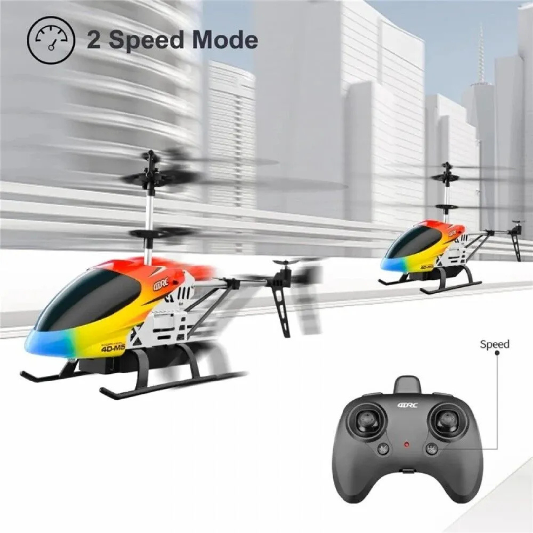 Remote Control Helicopter Toy for Kids – 3.5 Channel RC Aircraft with Altitude Hold, Rechargeable Battery & LED Lights (25cm)