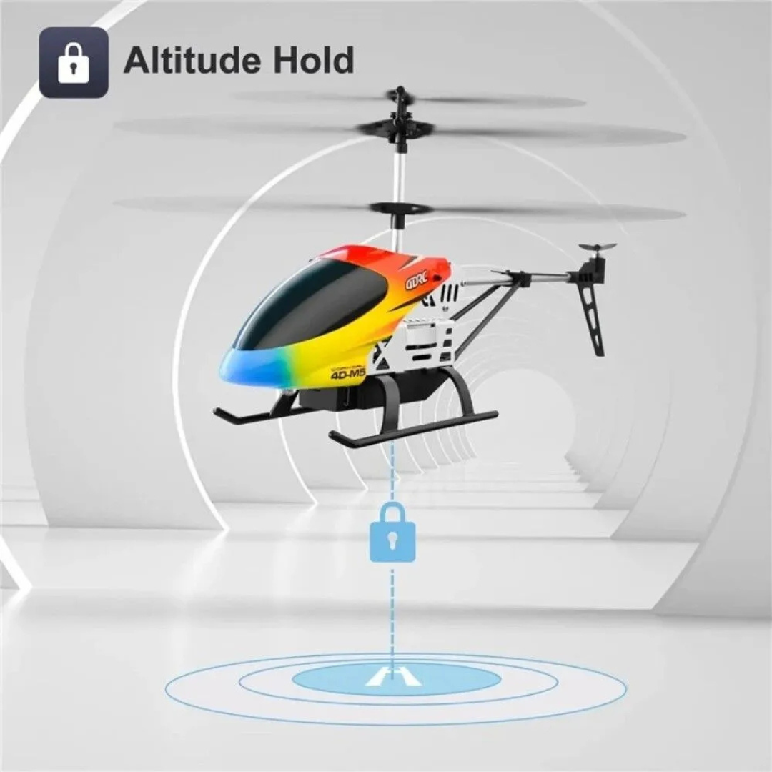 Remote Control Helicopter Toy for Kids – 3.5 Channel RC Aircraft with Altitude Hold, Rechargeable Battery & LED Lights (25cm)