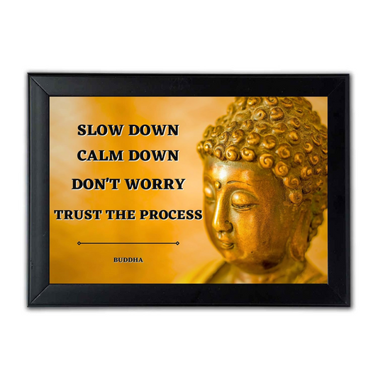 "Self-Reflect" 12x8 Matte Photo Frame with Buddha's Inspirational Quote