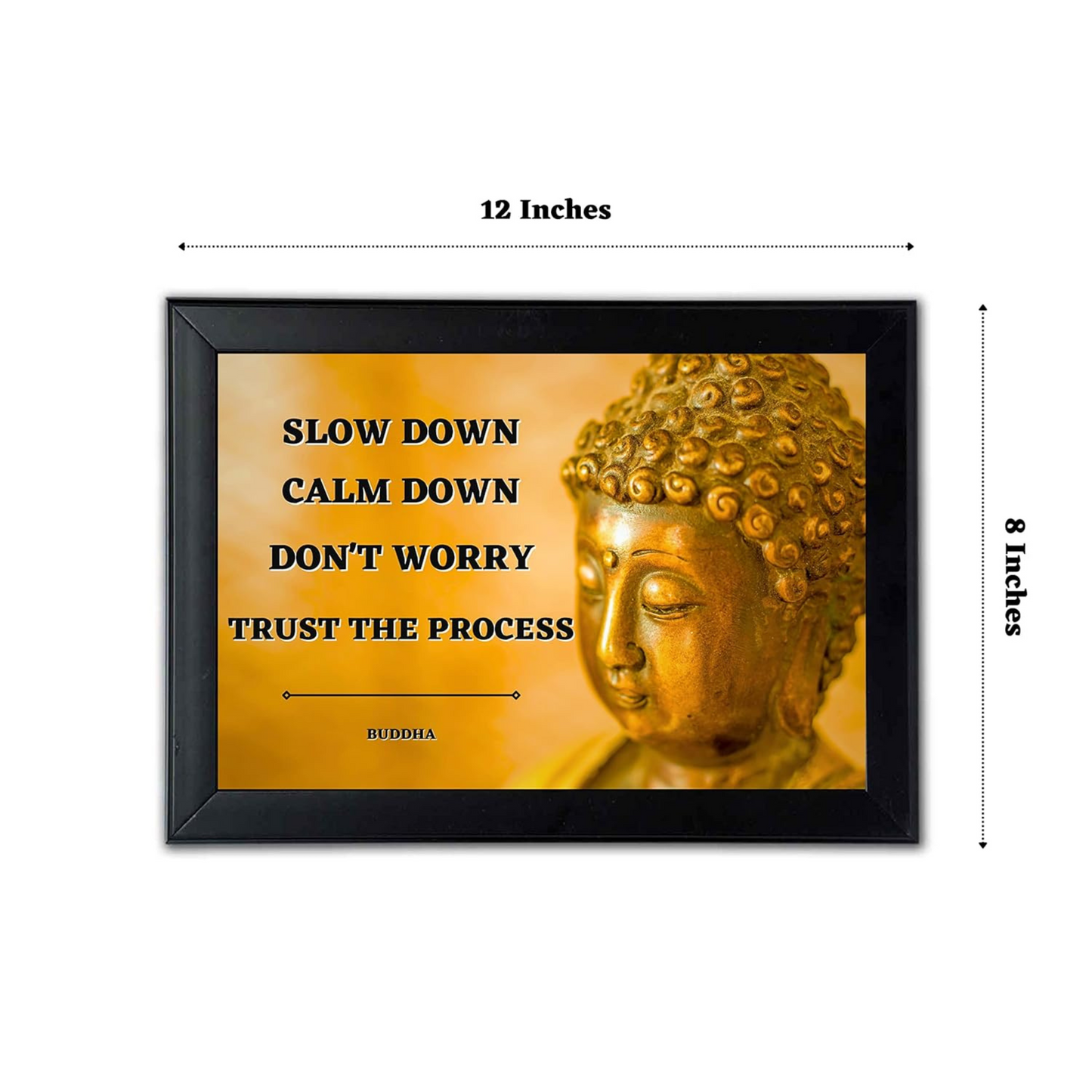 "Self-Reflect" 12x8 Matte Photo Frame with Buddha's Inspirational Quote