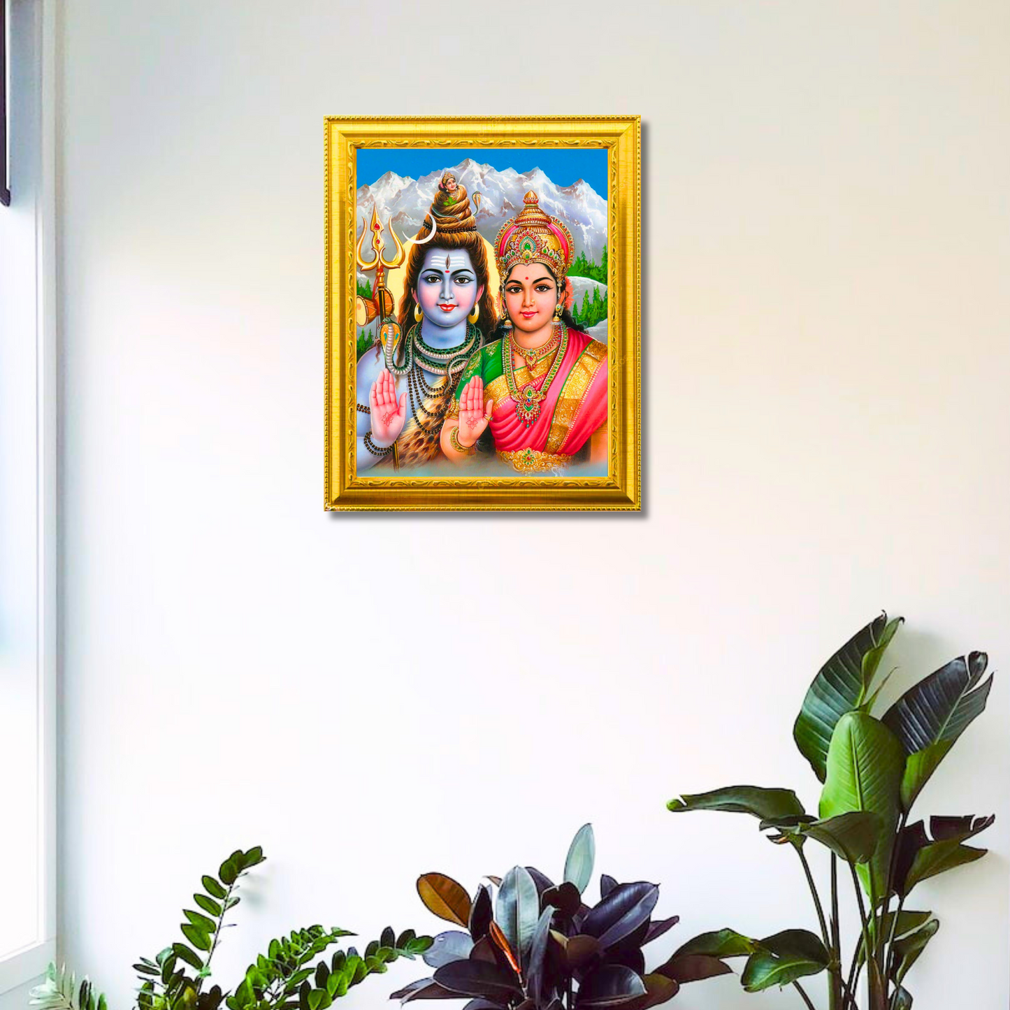 "Sivan Parvathi Art" 10x12 Inches Glassy Finish Photo Frame