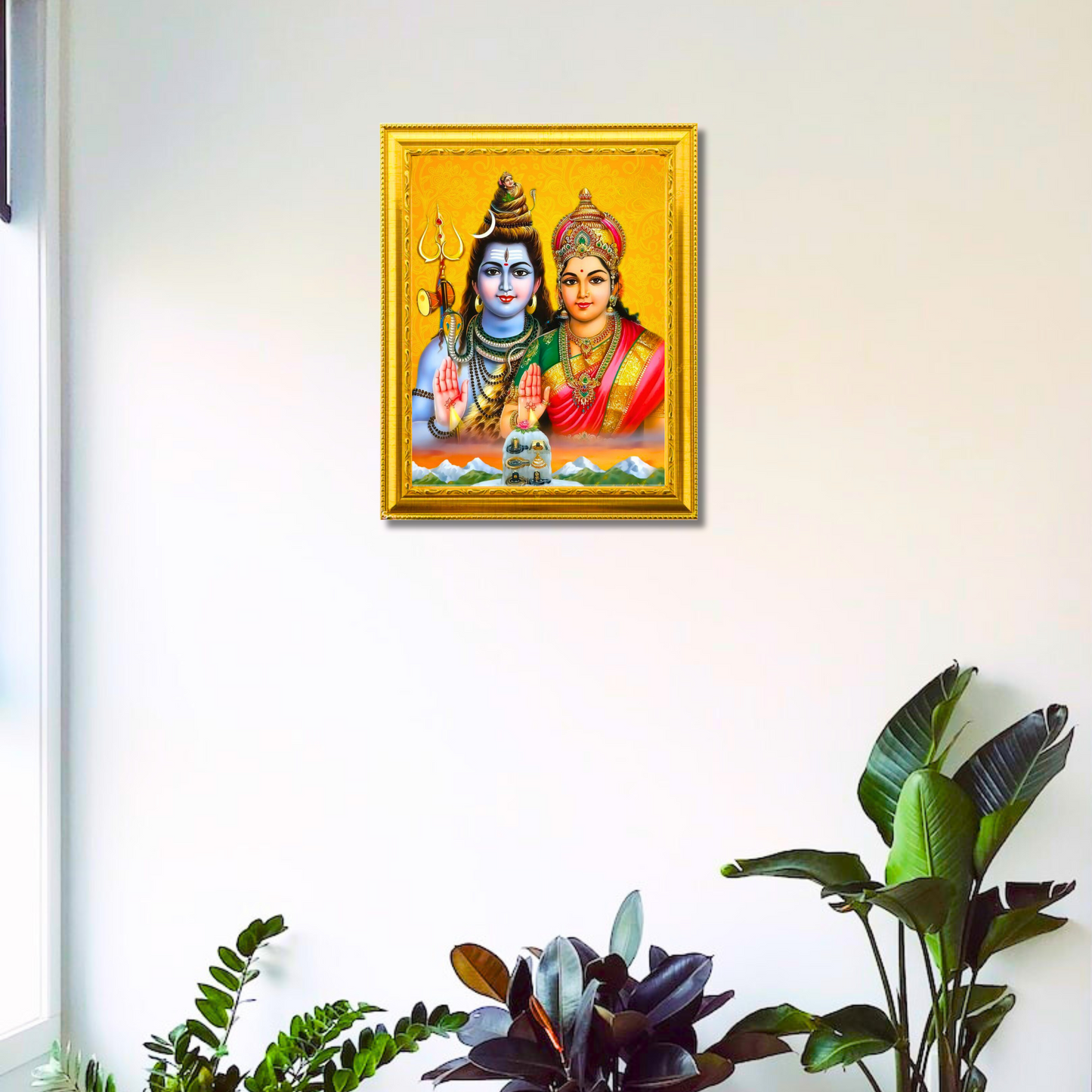 "Sivan Parvathi" 10x12 Inches Glassy Finish Photo Frame