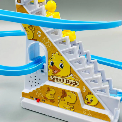 Small Duck Climbing Stairs Toy with Music & Lights