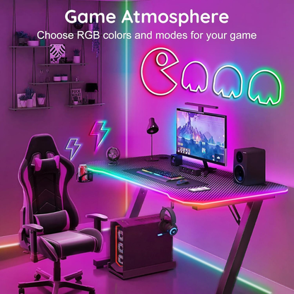 Smart LED Neon RGB Strip Light with Bluetooth & Remote Control