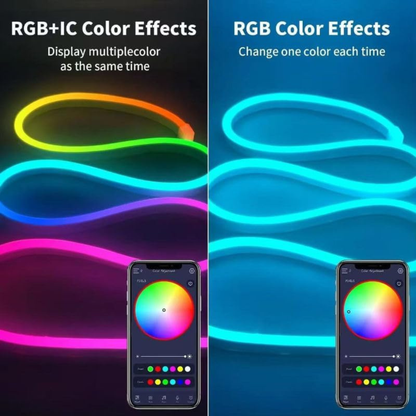 Smart LED Neon RGB Strip Light with Bluetooth & Remote Control