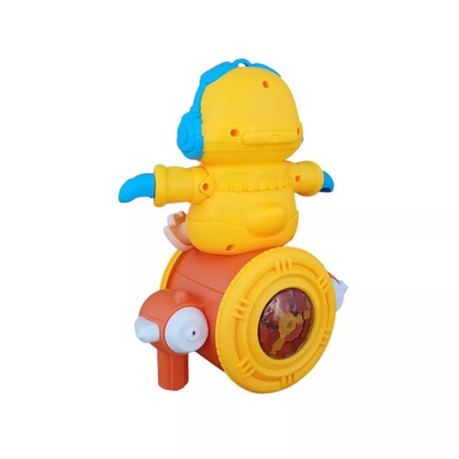 Space Duck Toy with Rocket Wheel & Colorful Lights – Musical Moving Toy