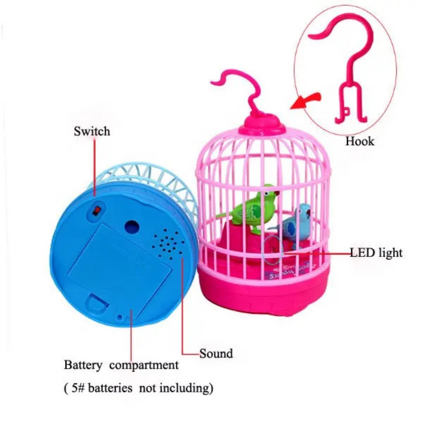Talking Bird Toy - Voice Repeat & Singing Fun